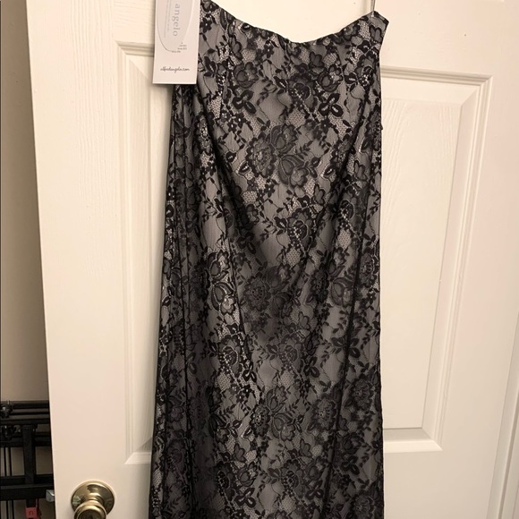 NWT| 2-Piece Alfred Angelo Black Lace Set | Size 0 - Picture 6 of 12